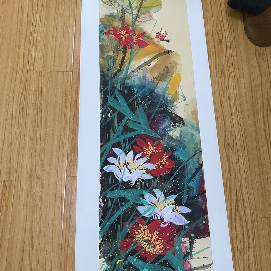 国画纯手绘国画花鸟