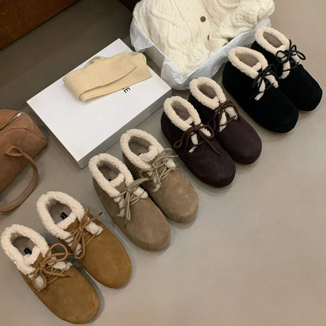 厚底5.5cm增高复古卷边勃肯靴舒适厚底马丁靴女百搭短靴子1077