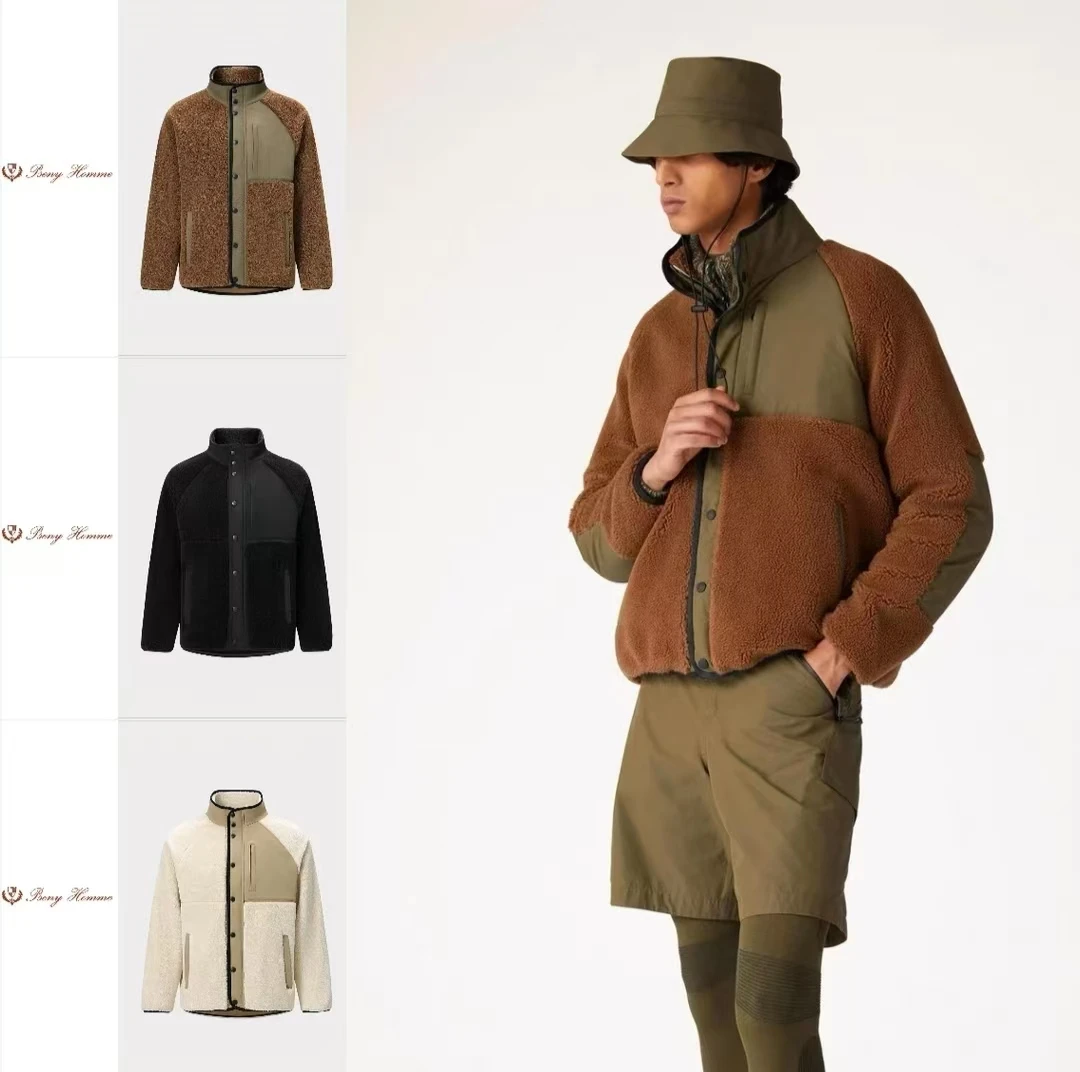 陈冠希同款 意式高奢 秋冬男女情侣老钱风复古加绒百搭潮流外套潮