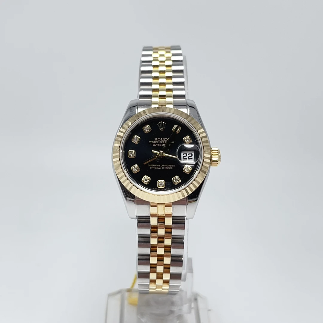 99新 Rolex/劳力士 179173/黑盘钻刻/原钻/26mm/自动机械/女表
