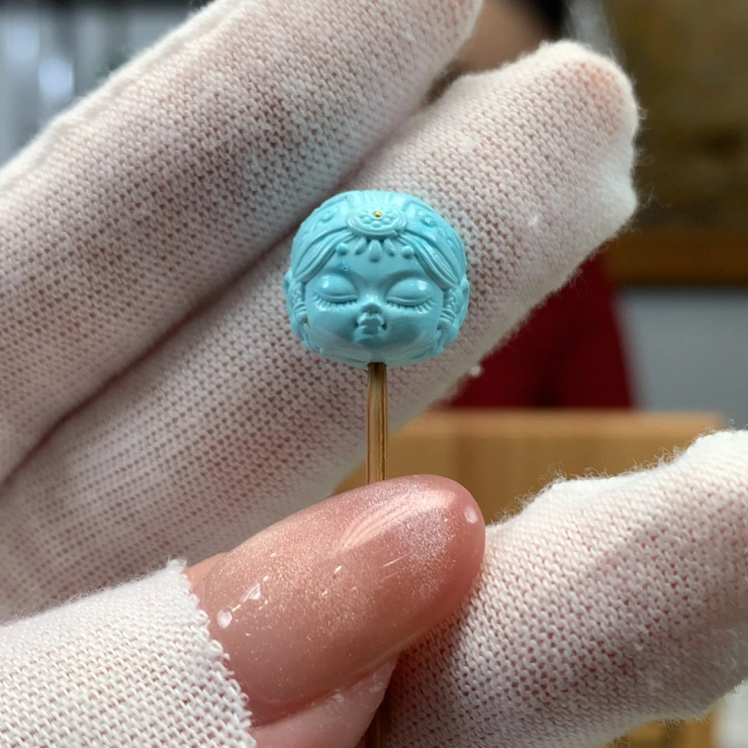 绿松石未镶嵌挂件