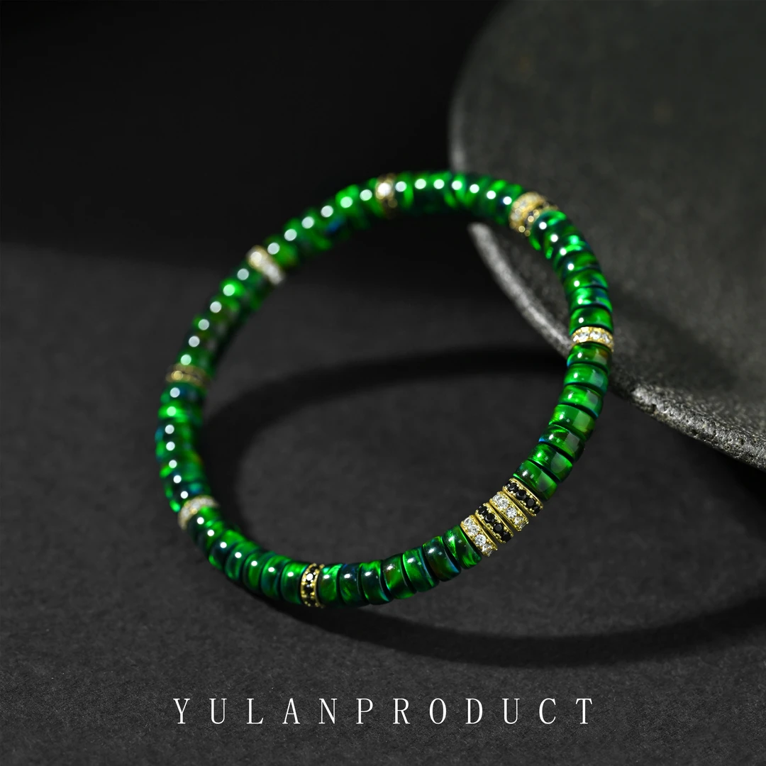 钰澜文玩 合成水晶原创设计师款-灵脉系列-药片手串合集