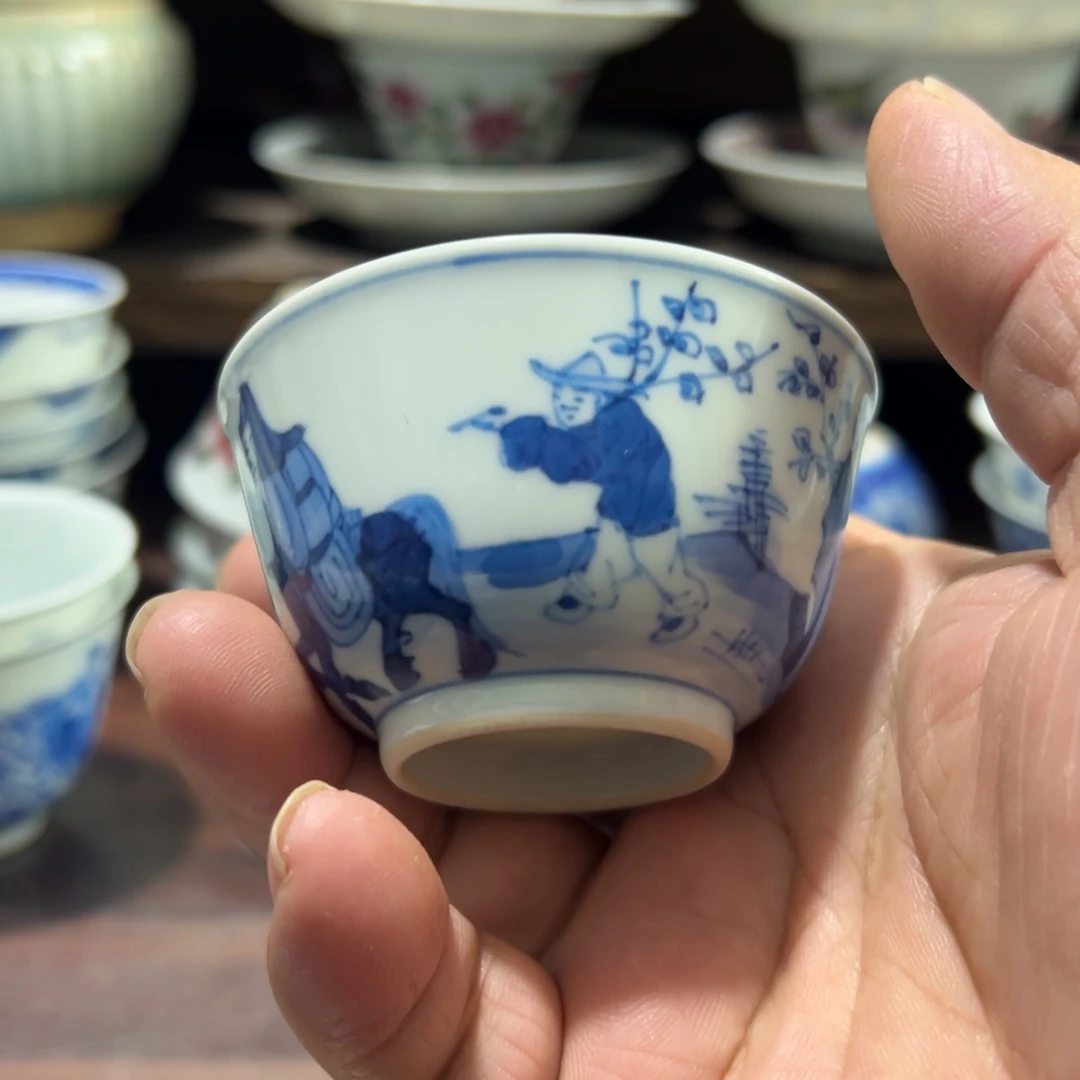 鱼****?青花瓷器茶杯系列茶杯