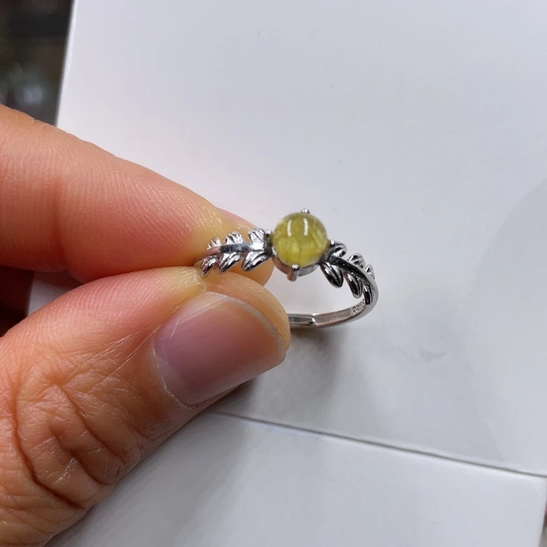 【闪购商品】水晶珠宝半成品银S925镶嵌戒指