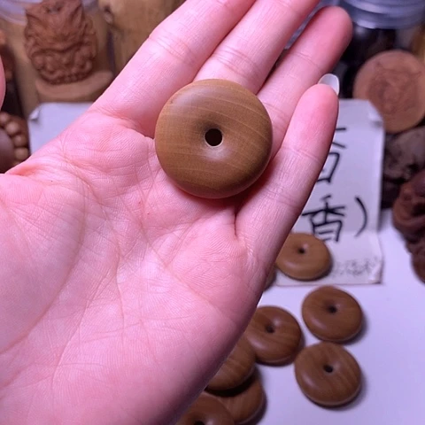 檀香木吊坠檀香平安扣