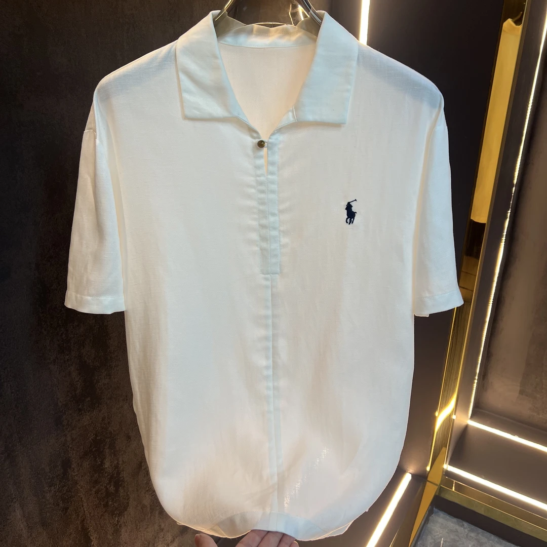 【6886】2025男士时尚翻领正肩开叉POLO衫