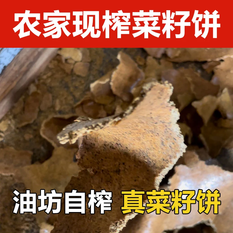 菜籽饼肥料有机肥农家现榨油枯粉块蔬菜种菜种花果树通用有机肥料