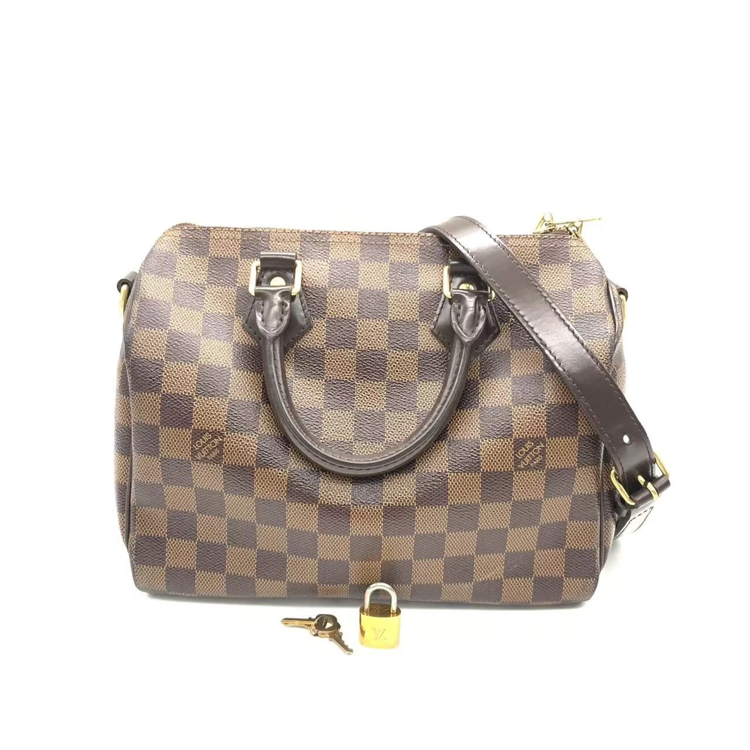 99新 LouisVuitton/路易威登 【安则专属】棕棋盘格sp25斜挎包/