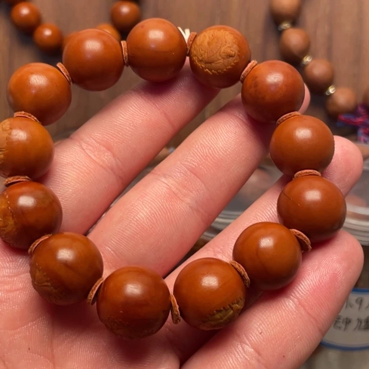 橄榄核手串/手链1.6尺寸钟馗微反油