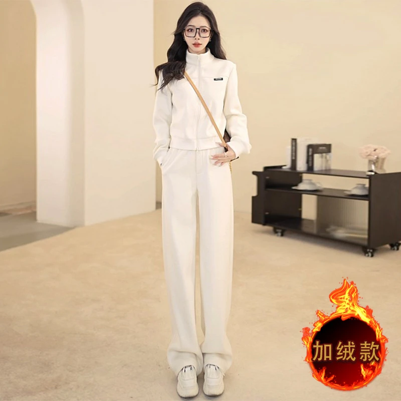 休闲风时尚风设计师高定运动休闲气质两件套装女洋气显瘦秋季