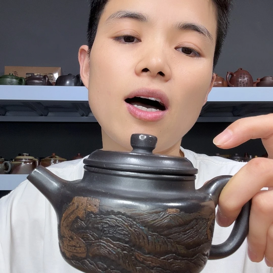 茶壶底槽青民间手艺人全手工制作