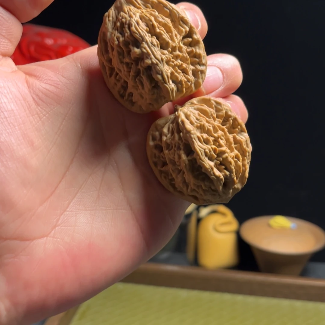 吊坠文玩核桃43虎头