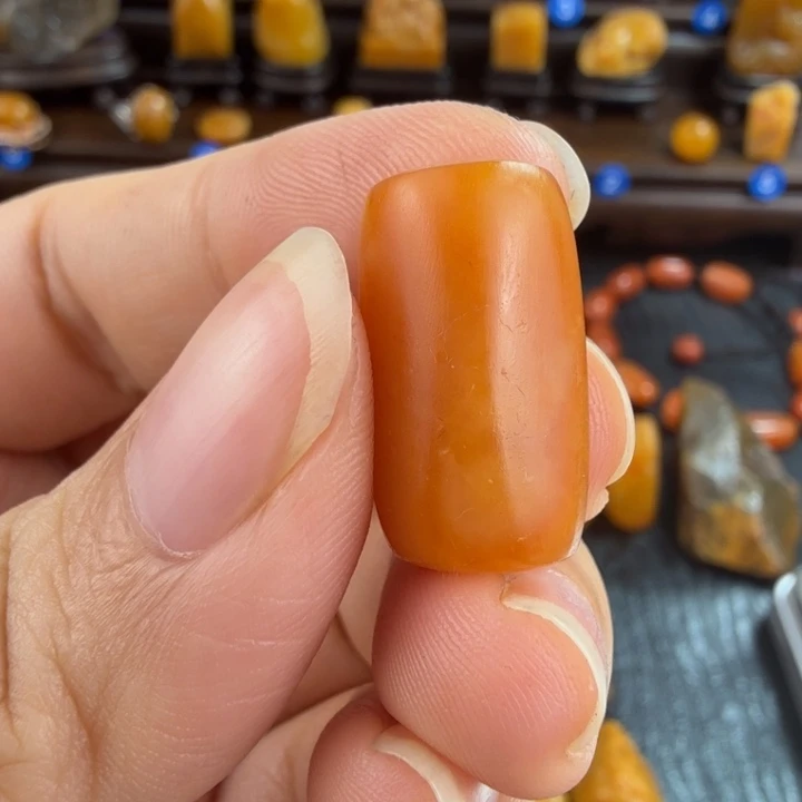 =***=田黄石红田石珠子