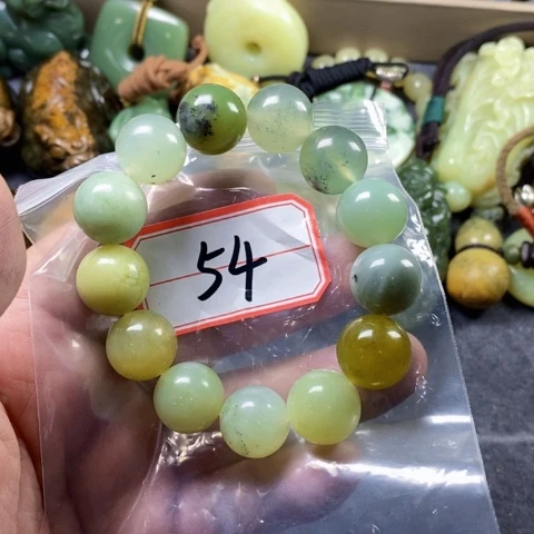 未镶嵌蛇纹石玉手链