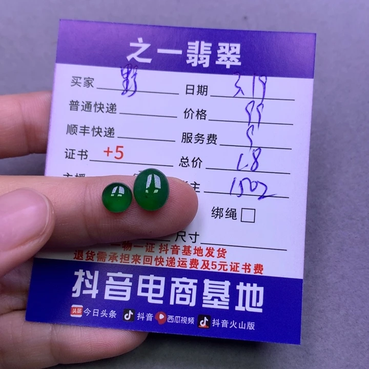 翡翠未镶嵌颈饰野*