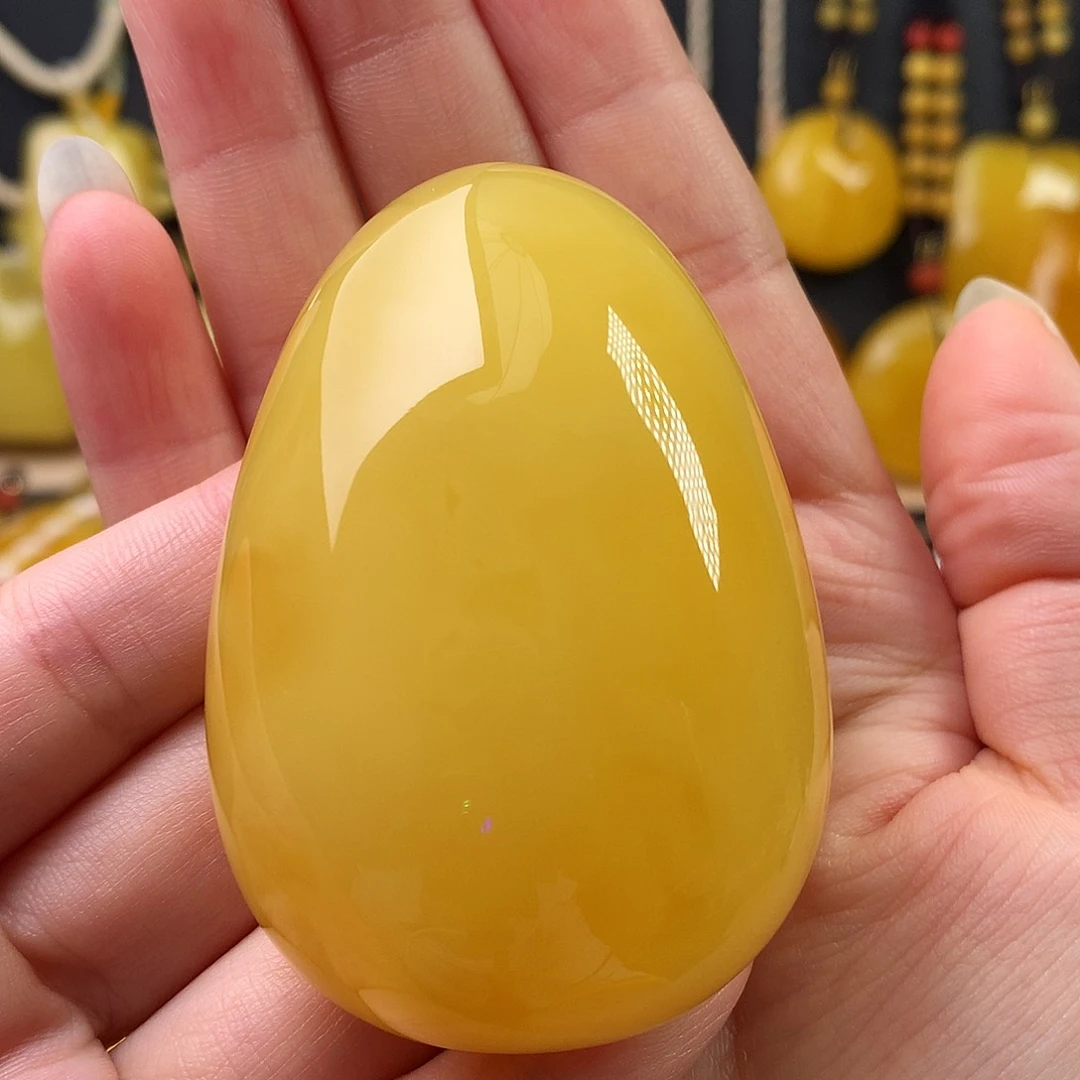 未镶嵌蜜蜡裸石吊坠