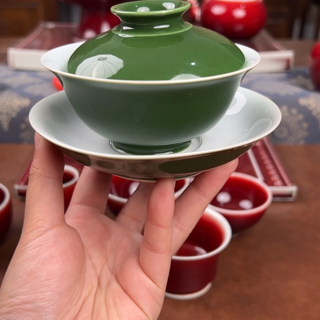 陶瓷景德镇陶瓷绿釉