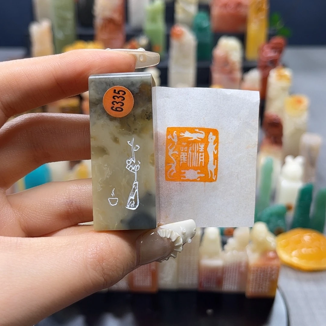 巴林石印石包邮包刻6335