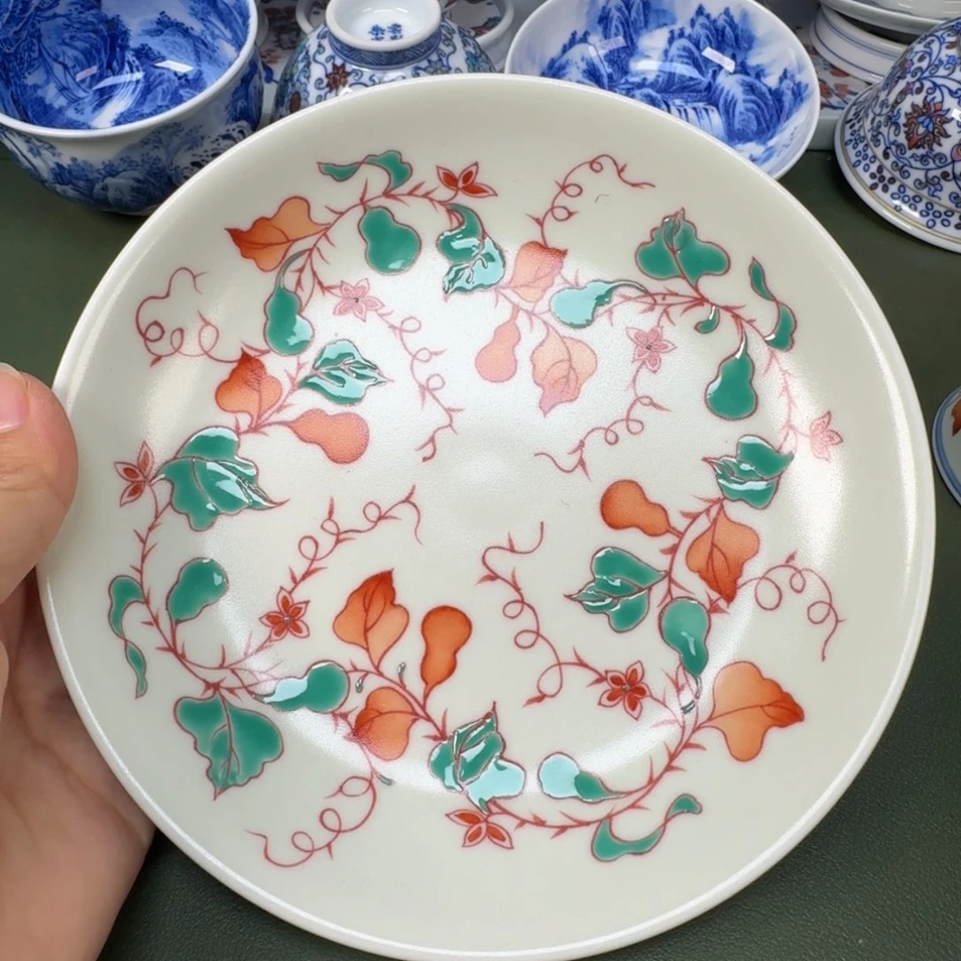 陶景德镇纯手工纯手绘茶具木木43