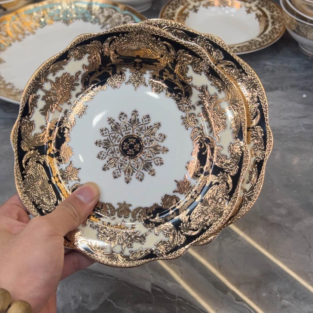 【闪购商品】瓷片7.5寸平盘两个一单微瑕