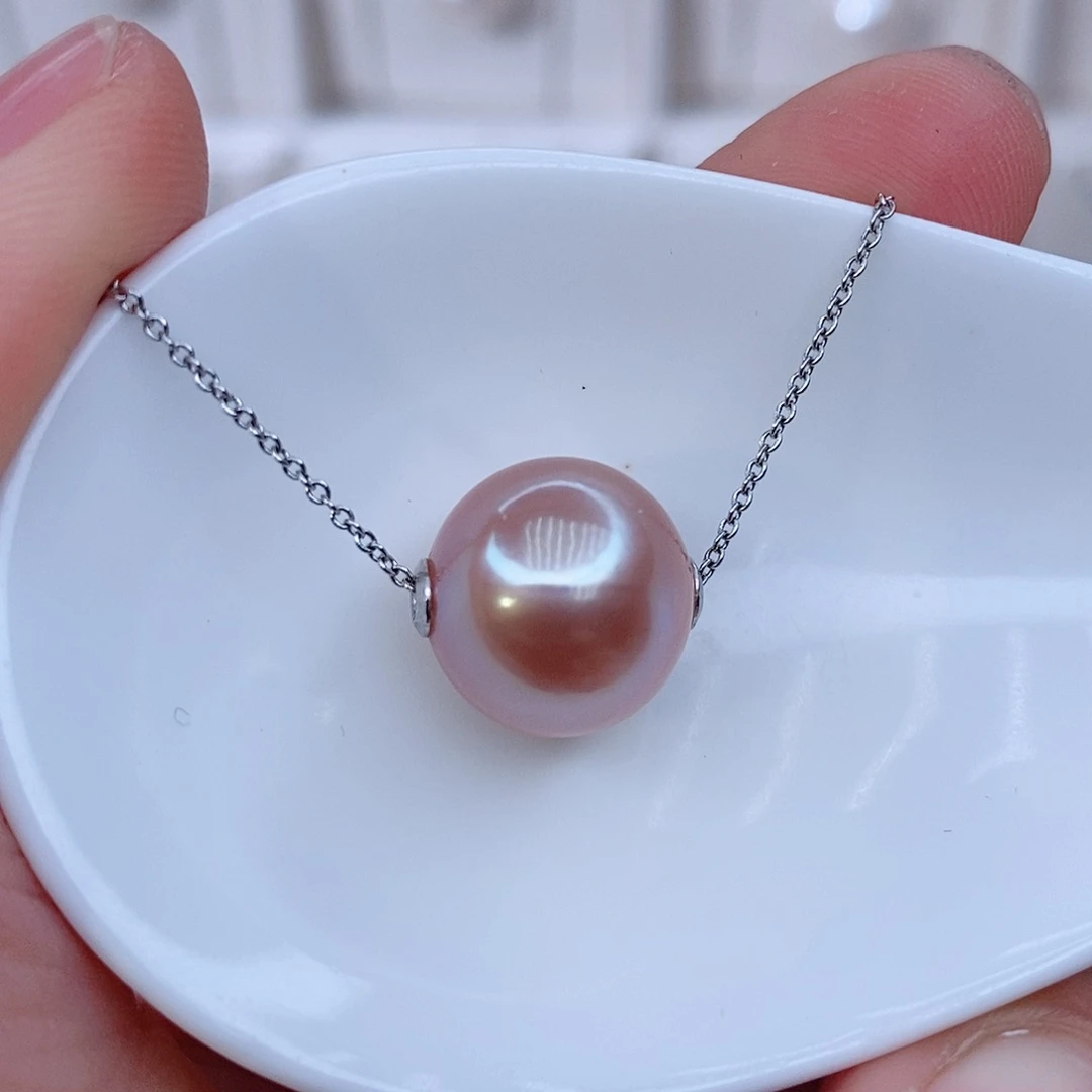 颈饰银S925镶嵌淡水珍珠