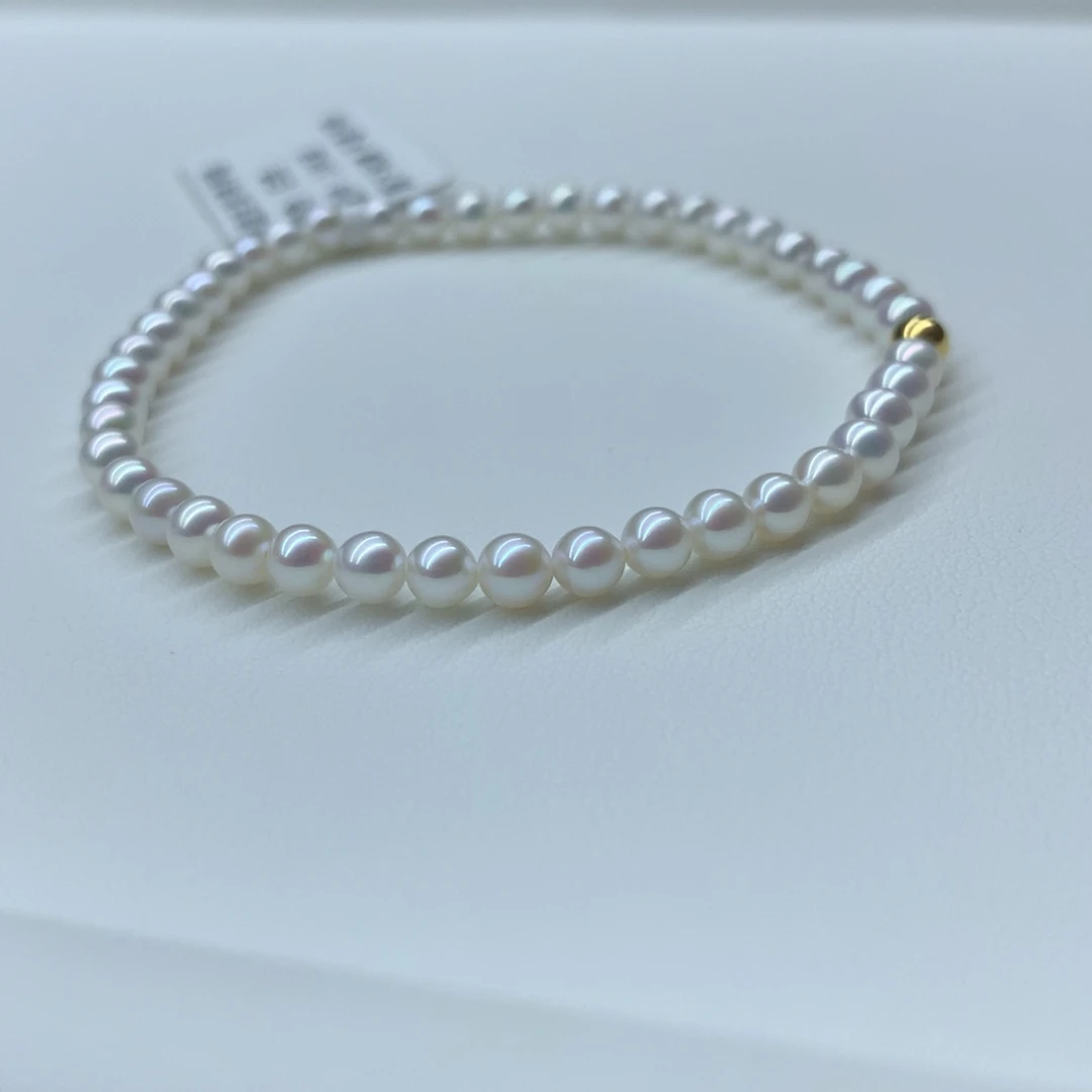 手绳淡水珍珠未镶嵌3.5-4mm手串
