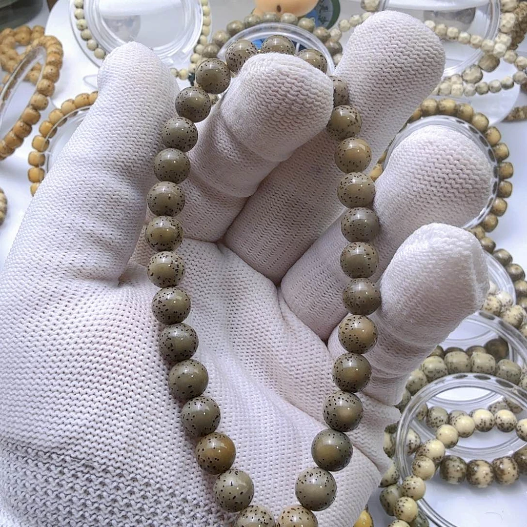 星月菩提吊坠8圆侧留白