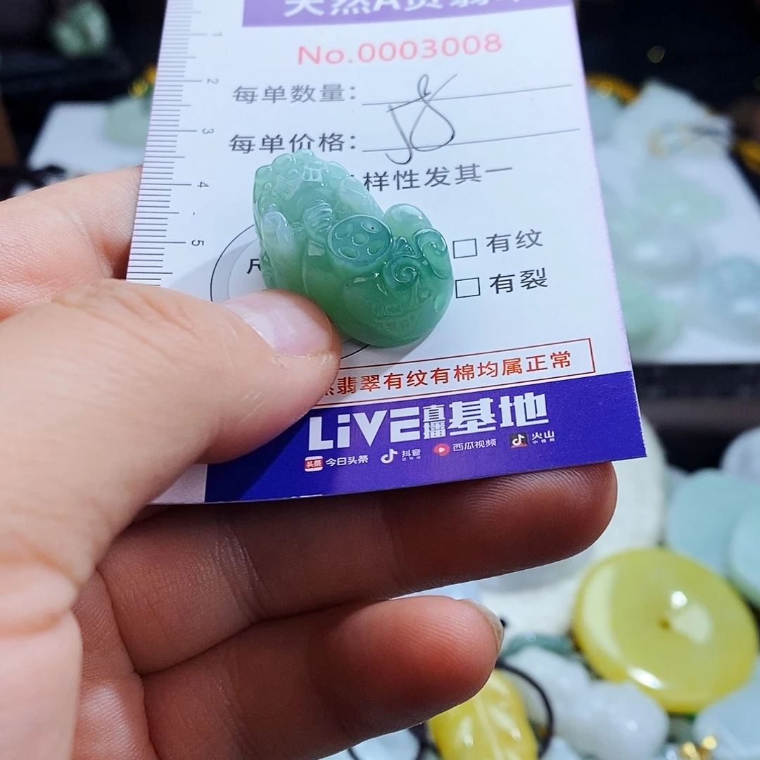 翡翠未镶嵌毛衣链3008