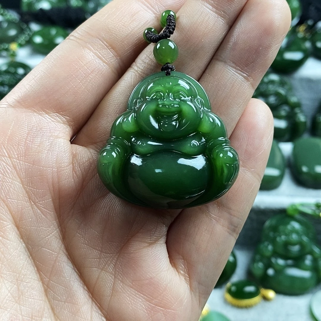 和田玉（碧玉）未镶嵌颈饰35mm