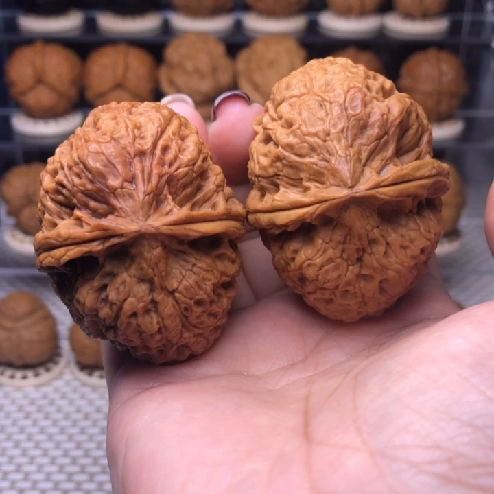 文玩核桃把件35号虎头蟾50尺