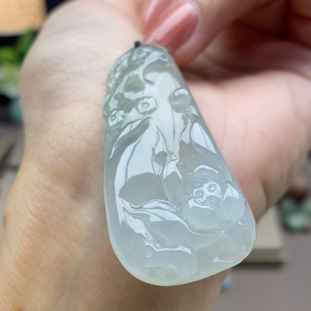 翡翠未镶嵌颈饰吊坠123