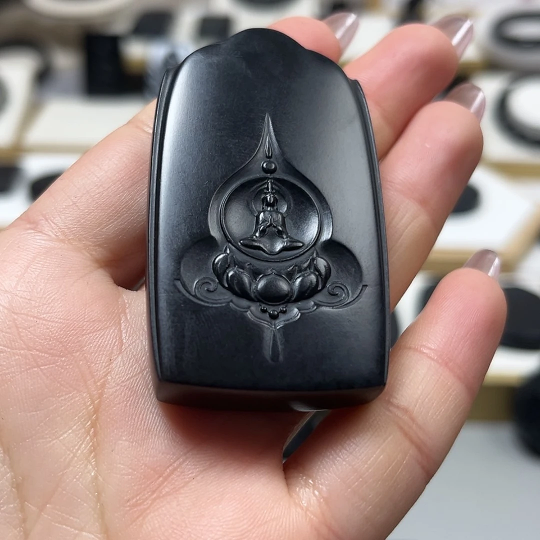 【闪购商品】和田玉（墨玉）吊坠(不含链)未镶嵌59克左右