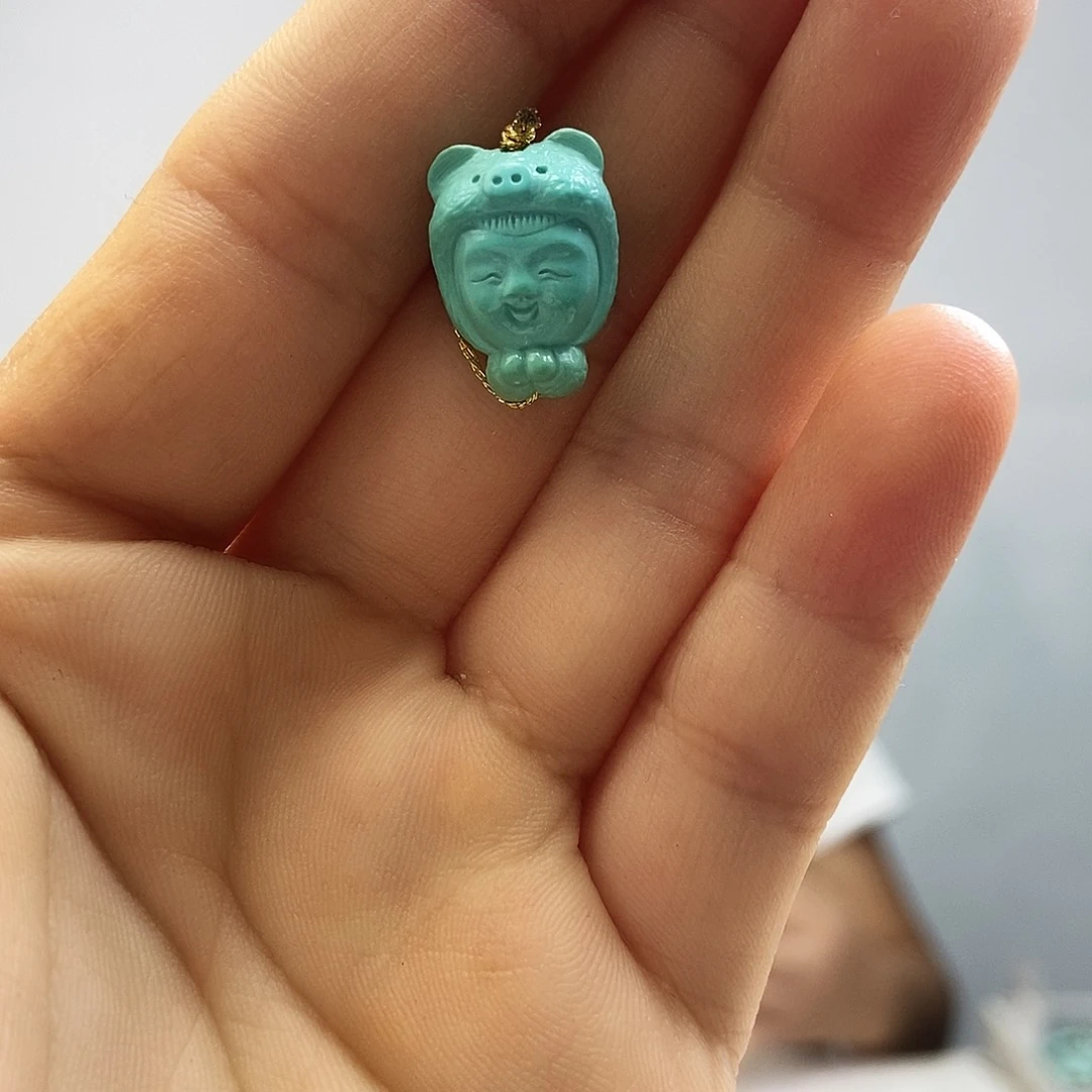 未镶嵌绿松石珠宝奇石