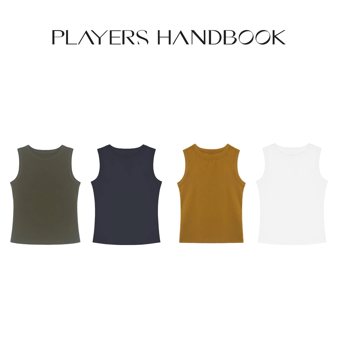 Players Handbook 《侃侃而谈》极简主义遮副乳显瘦坎肩背心 PH1899