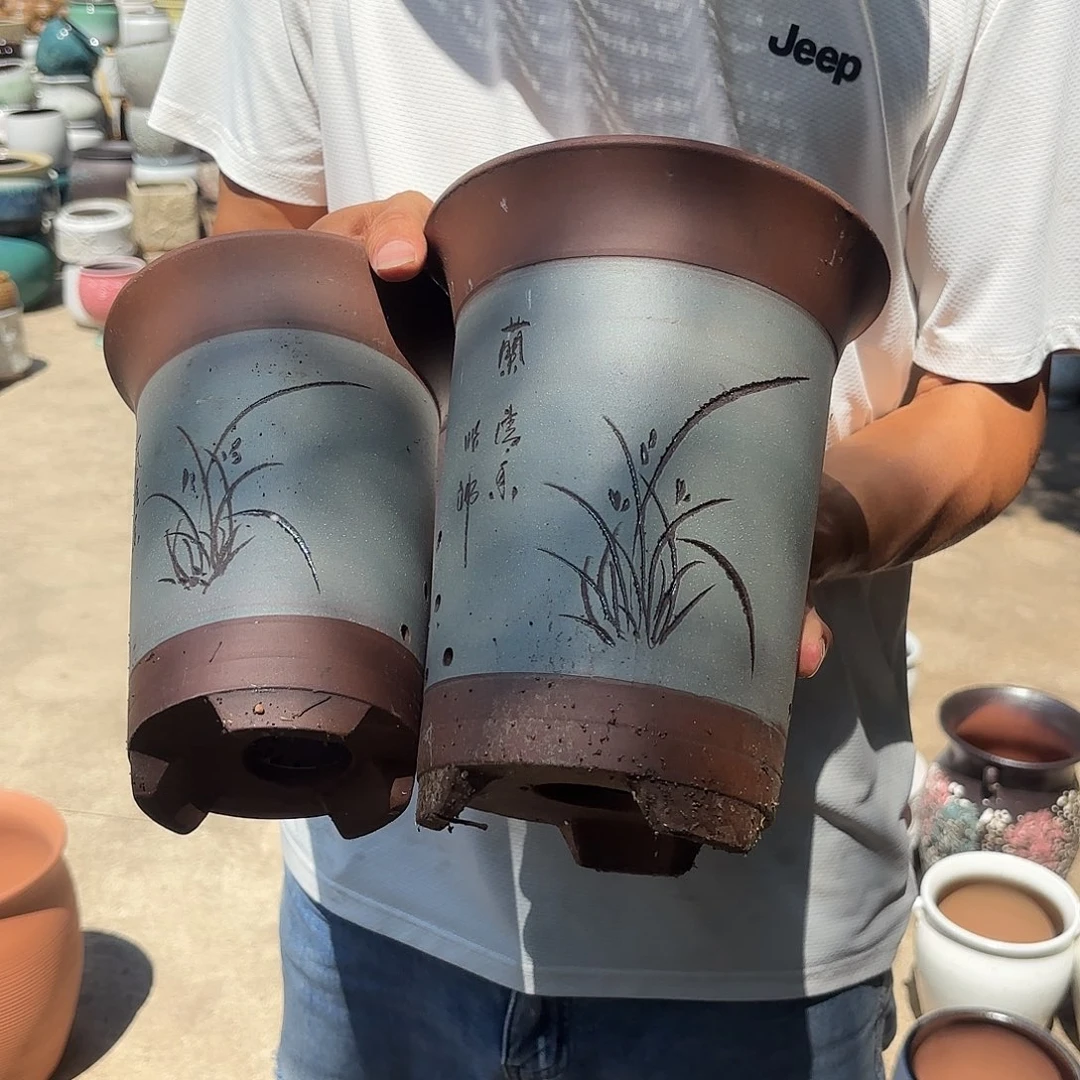 紫砂兰花孤品捡漏两个