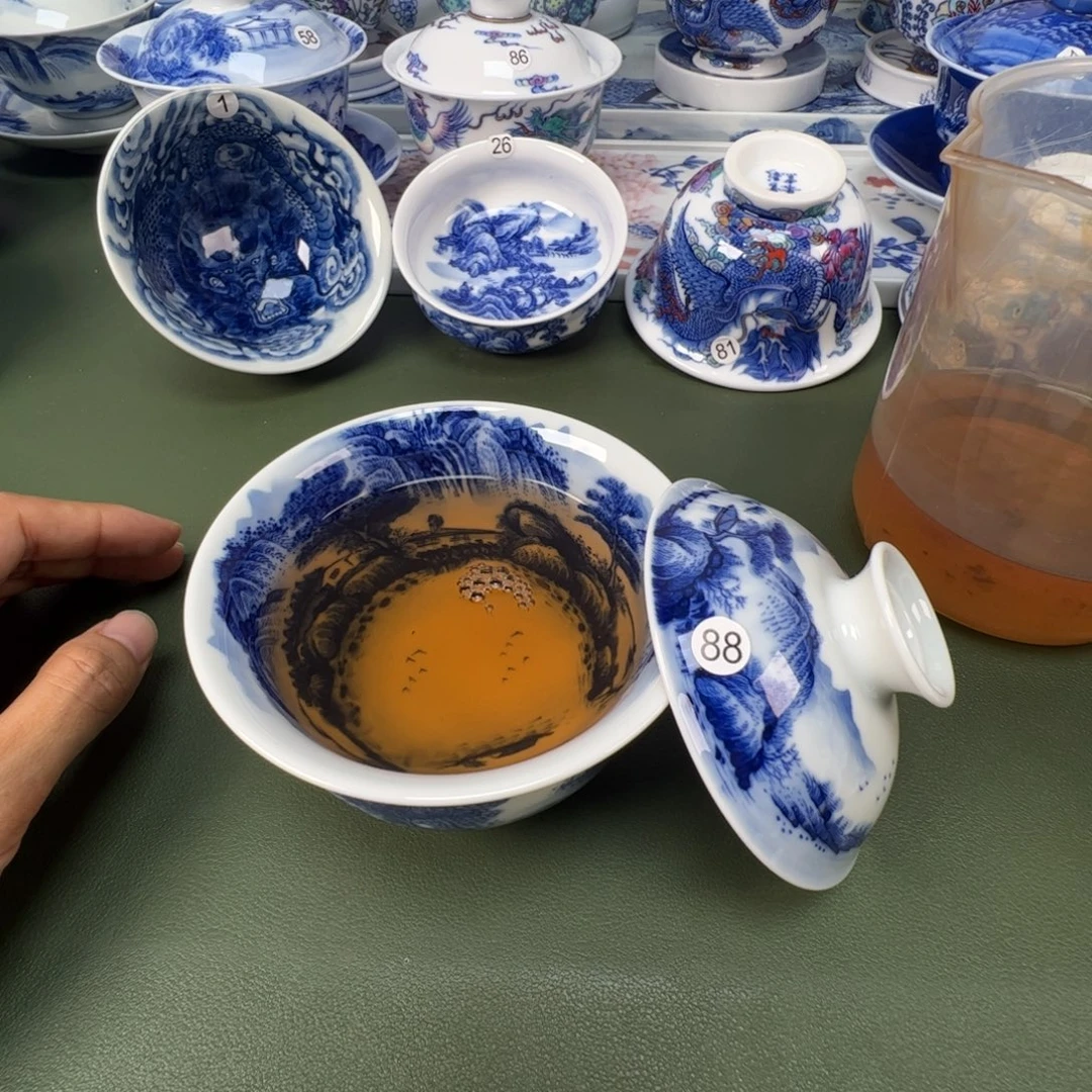 景德镇纯手工纯手绘茶具木木88