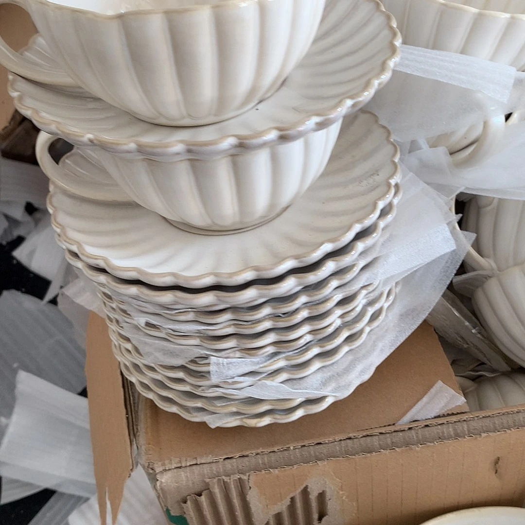 瓷片全场瑕疵特价贝壳咖啡杯