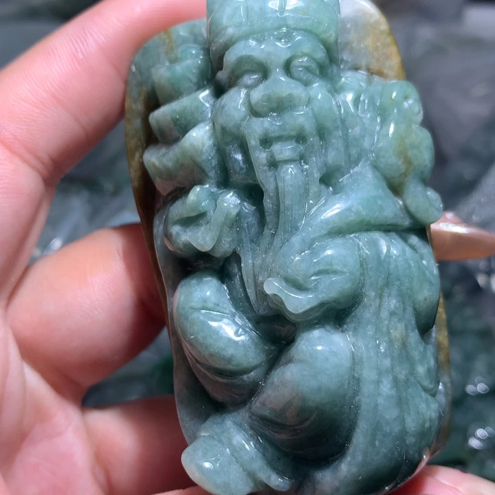 翡翠未镶嵌颈饰保真天然A货翡翠