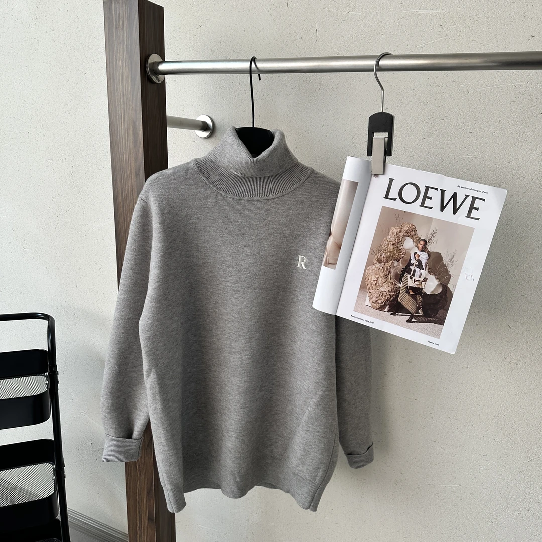 【208-灰】青少年高领秋冬潮品毛衣