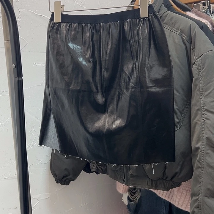 All IN买的原版 黑色皮裙