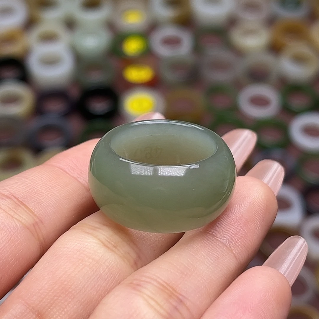 3***你和田玉未镶嵌戒指19.4