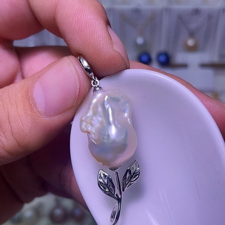 合金颈饰淡水珍珠32