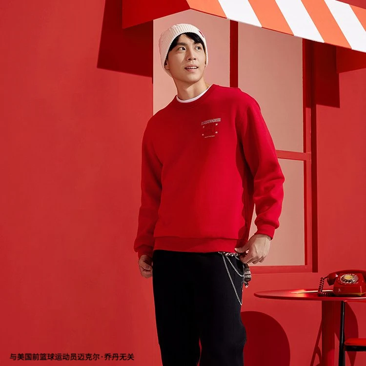 乔丹男性套头衫2025年夏季质燥质燥圆领套头卫衣QDLWD3251611