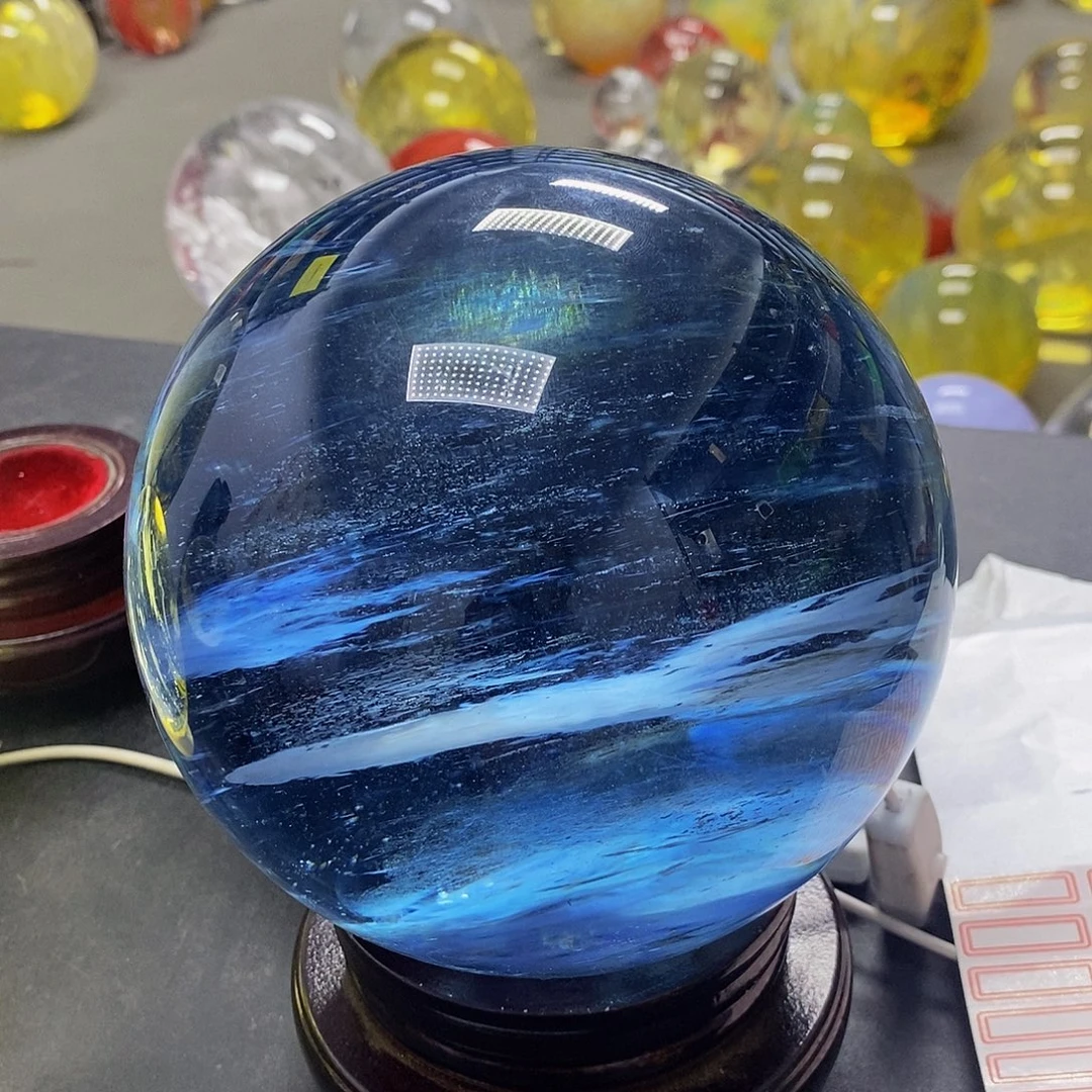 天***华石材14.2厘米蓝水摆件