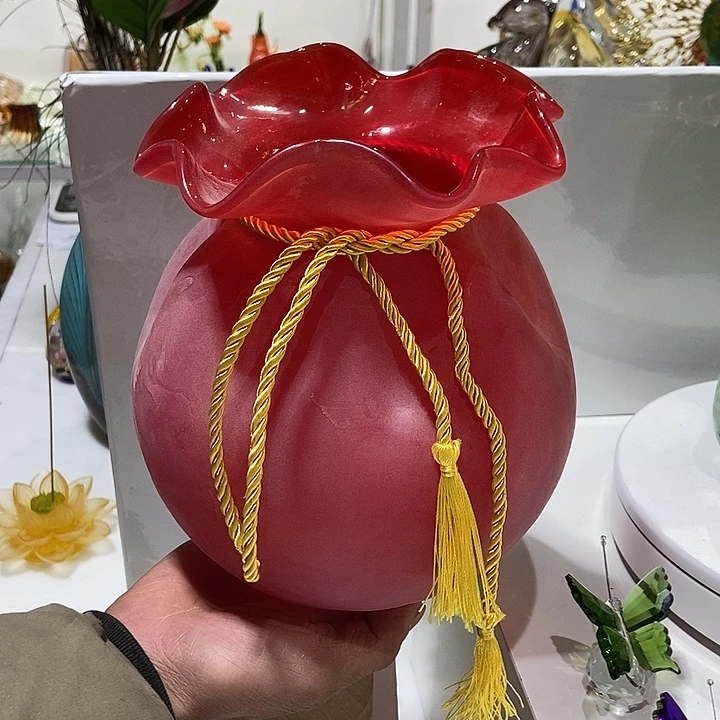 红色中号钱袋琉璃