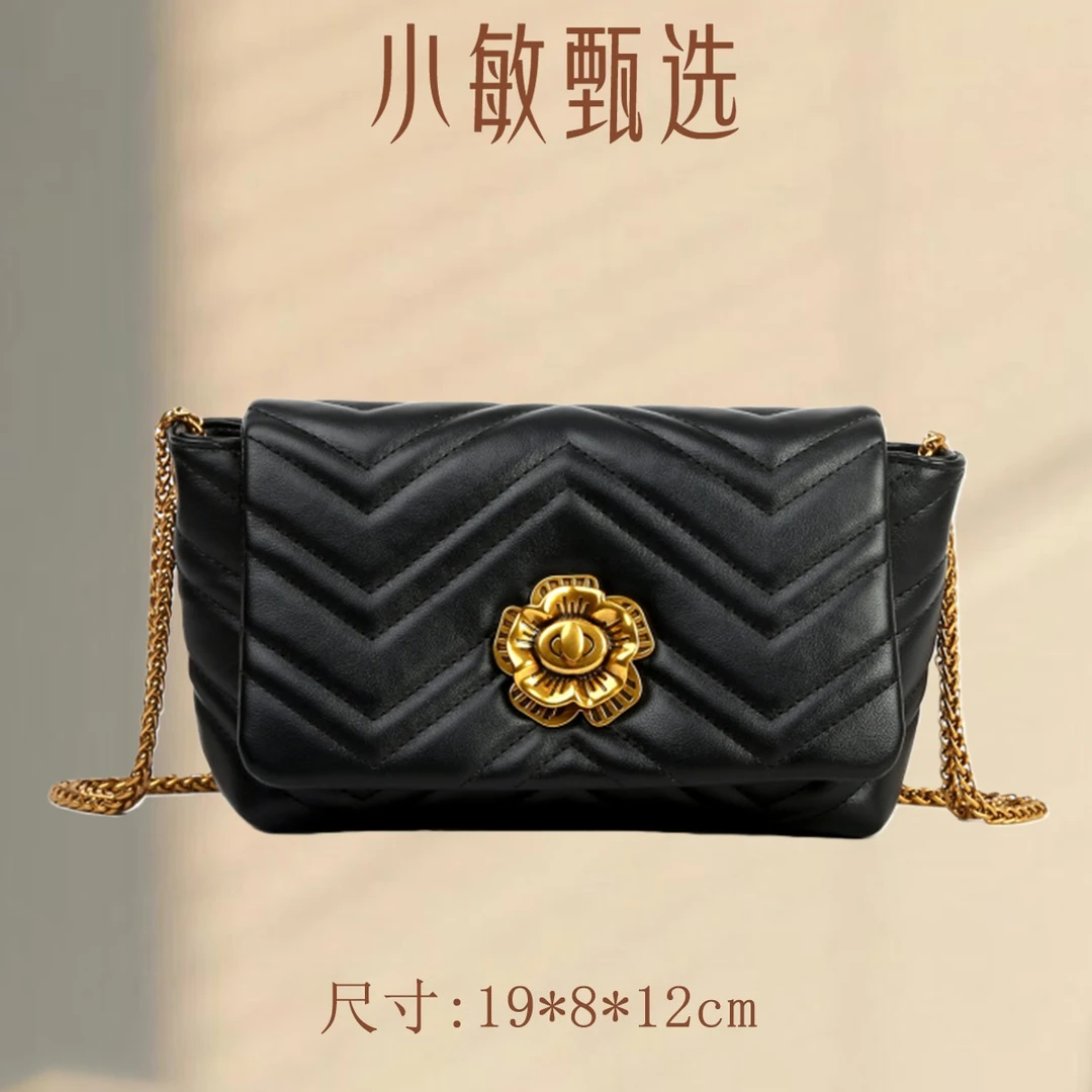 RAIN.CUN【小敏精选】SKL-7673-黑色春夏单时尚单肩女包