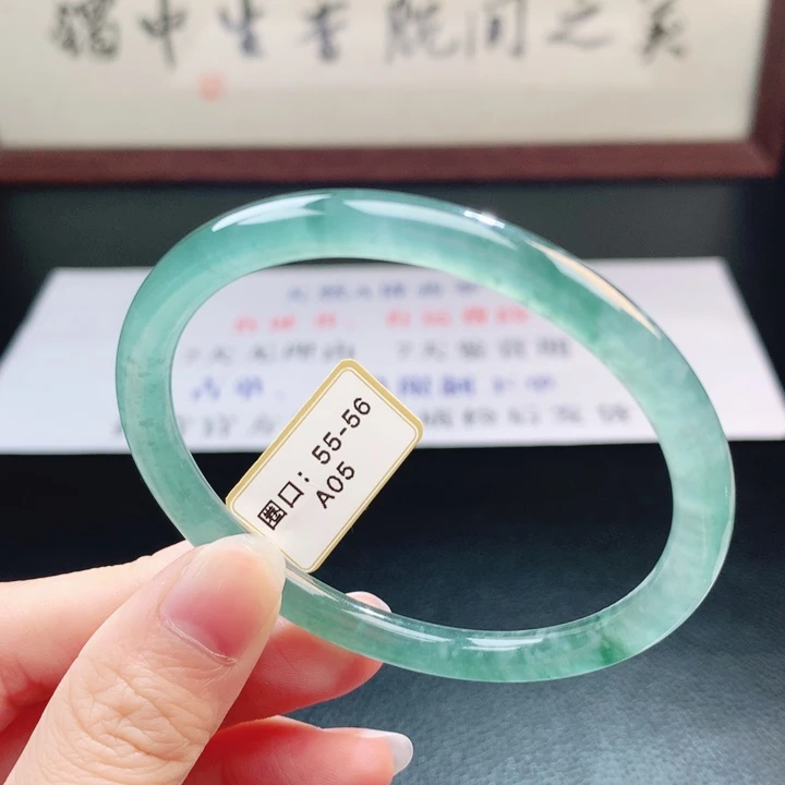 翡翠未镶嵌手镯翡翠手镯58