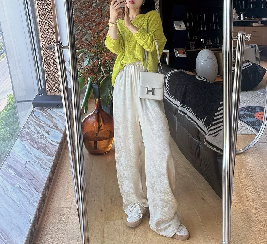 《璐璐推荐》亚麻裤阔腿裤春夏新款百搭时尚简约休闲直筒裤DY2125