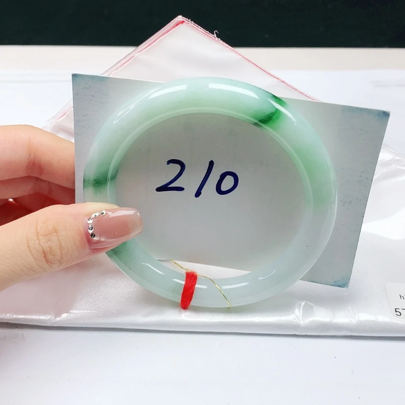 【闪购商品】翡翠手镯（圆镯）未镶嵌缅甸天然a货手镯57