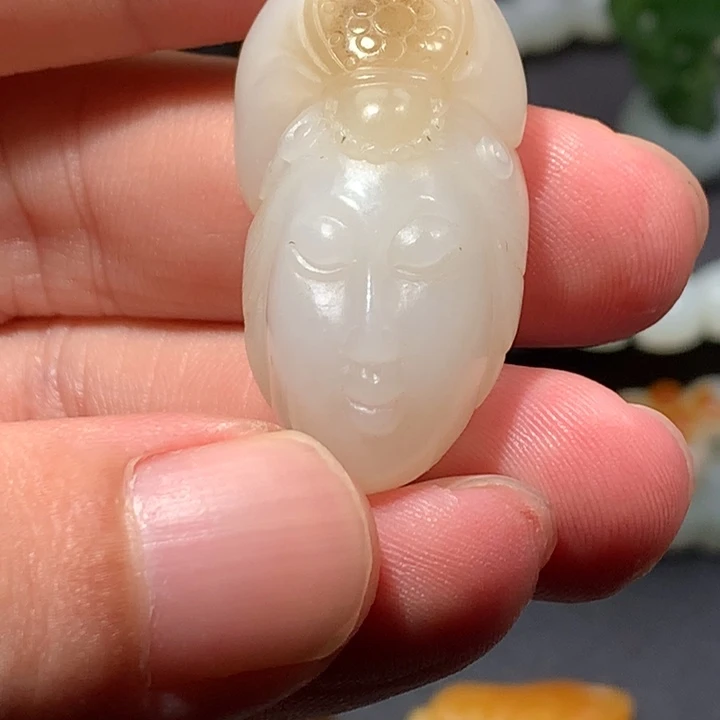 和田玉未镶嵌颈饰 亏死 佛头 慎拍 不退不换